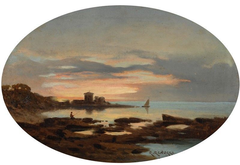 Renuccio Renucci - Pescatore sulla Scogliera