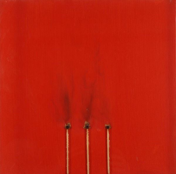 Bernard Aubertin : Dessin de Feu   (2010)  - Acrilico e fiammiferi bruciati su tela - Asta Grafica ed Edizioni, Arte Moderna e Contemporanea - III - Galleria Pananti Casa d'Aste
