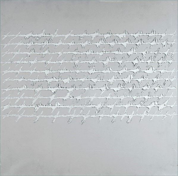 Alfredo Rapetti : Scrittura  (2010)  - Acrilico su tela - Asta Grafica ed Edizioni, Arte Moderna e Contemporanea - III - Galleria Pananti Casa d'Aste