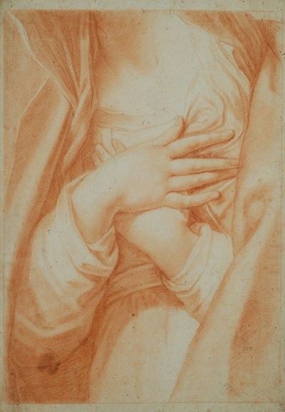 Studio delle Mani della Vergine in Preghiera da Guido Reni
