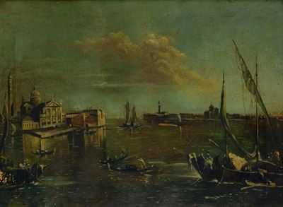 Veduta di Venezia con Santa Maria della Salute