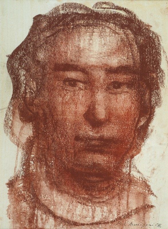 Pietro Annigoni - Volto Maschile