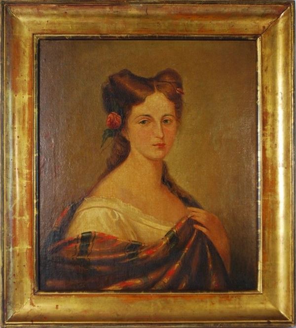 Gerolamo Induno - Ritratto di signora