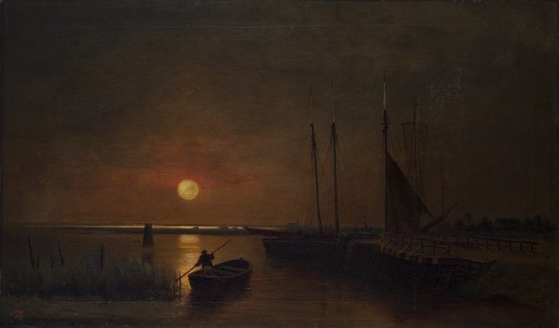 Anonimo, XIX Sec. - Costa al Tramonto