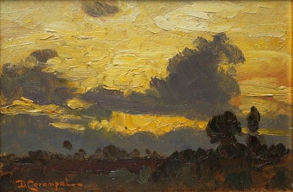Duilio Corompai : Tramonto  - Auction AUTORI DEL XIX E XX SEC - II - Galleria Pananti Casa d'Aste