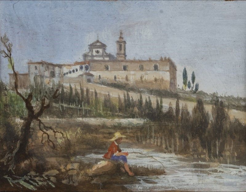 Renato Zini - Paesaggio con la Chiesa di San Miniato sullo Sfondo; Paesaggio con la Certosa Fiore...
