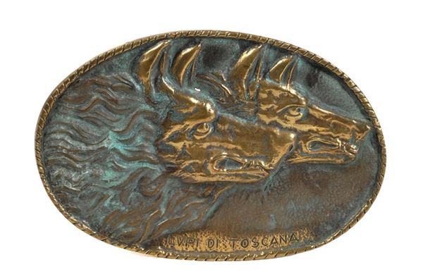 Crest del Reggimento Lupi di Toscana                                                                  (Italia, XX Sec.                                   )  - Auction Armi antiche e Militaria - Galleria Pananti Casa d'Aste