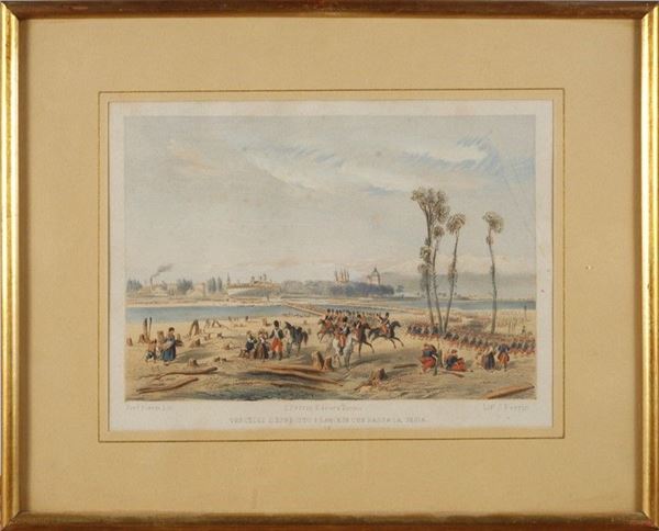 Stampa colorata                                                                                       (Italia, 1860 ca.                                  )  - Asta ARMI ANTICHE, MILITARIA, LIBRI - Galleria Pananti Casa d'Aste