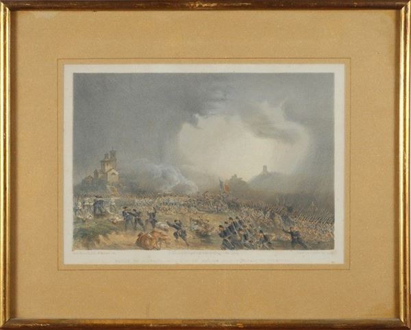 Stampa colorata                                                                                       - Auction ARMI ANTICHE, MILITARIA, LIBRI - Galleria Pananti Casa d'Aste
