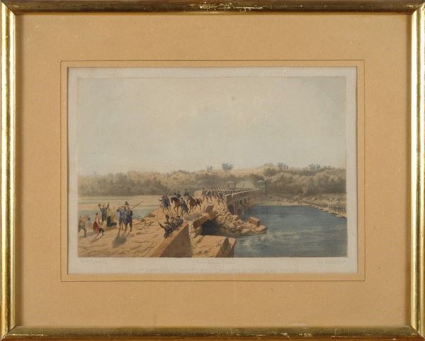Stampa colorata                                                                                       (Italia, 1860 ca.                                  )  - Asta Armi antiche e Militaria - Galleria Pananti Casa d'Aste
