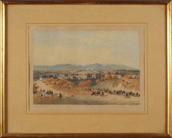 Stampa colorata                                                                                       (Italia, 1860 ca.                                  )  - Asta ARMI ANTICHE, MILITARIA, LIBRI - Galleria Pananti Casa d'Aste