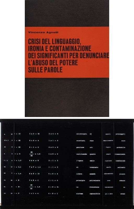 Vincenzo Agnetti - Crisi del linguaggio, ironia e contaminazione dei significati per denunciare l'abuso del potere sulle parole