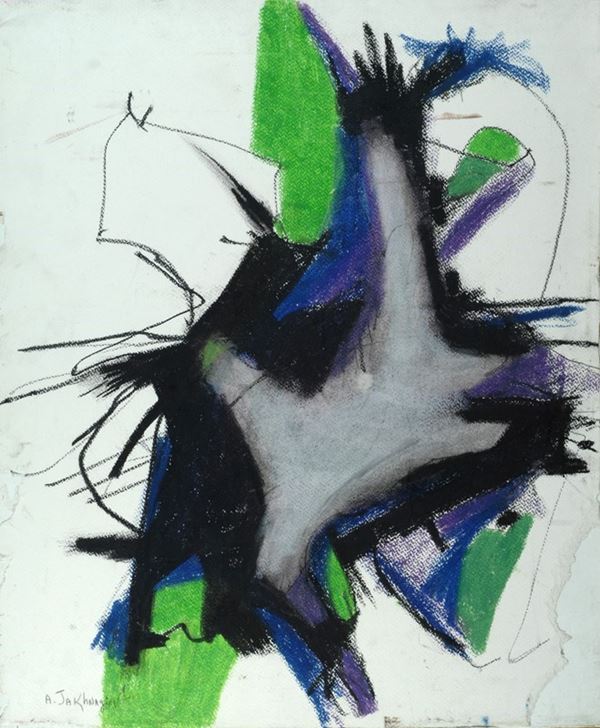 Alexander Jakhnagiev : Without title  (2003)  - Mixed technique on paper glued on canvas - Auction CONTEMPORARY ART - Galleria Pananti Casa d'Aste