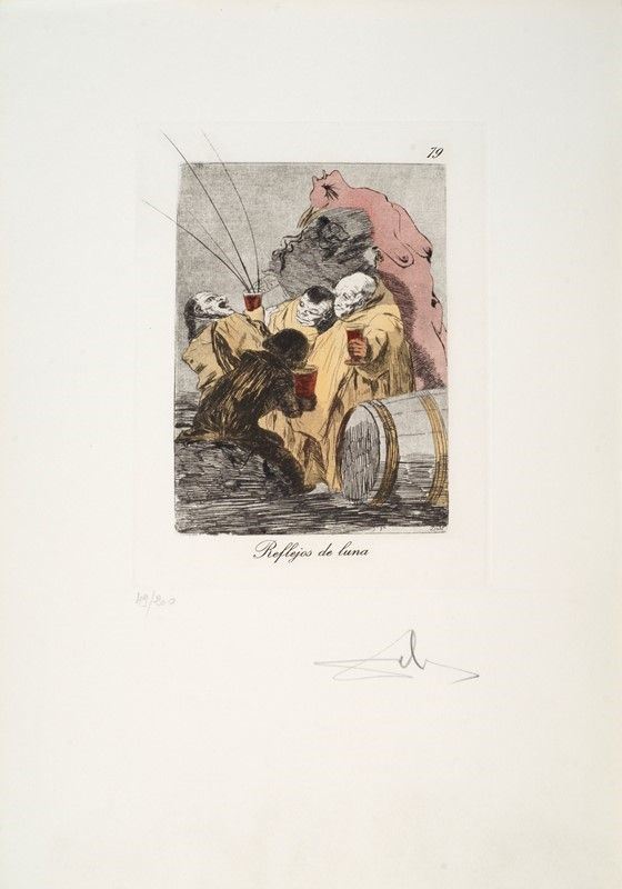 Salvador Dalì - Le Caprices De Goya, Reflejos De Luna