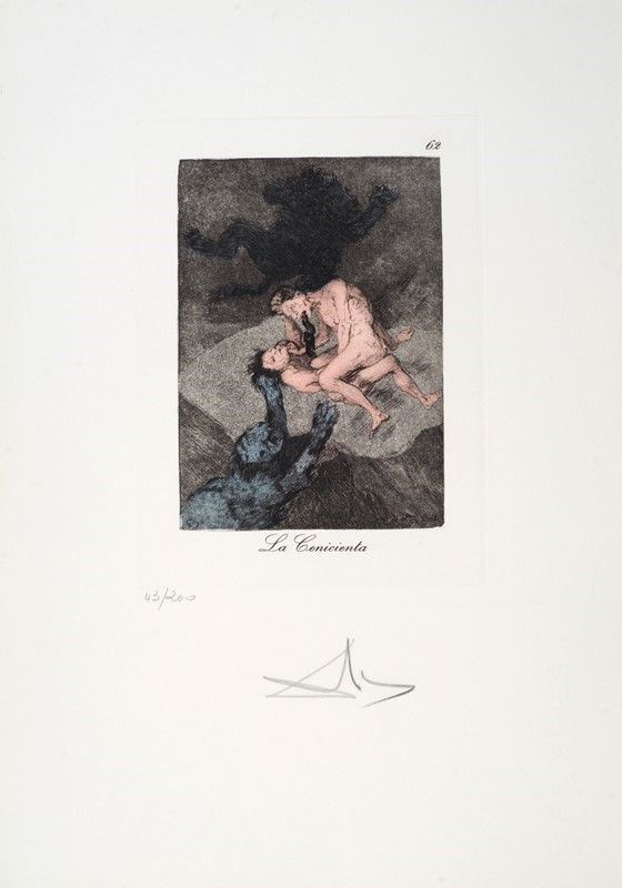 Salvador Dal&#236; : Le Caprices de Goya, La Cenicienta  - Auction GRAFICA ED EDIZIONI - Galleria Pananti Casa d'Aste