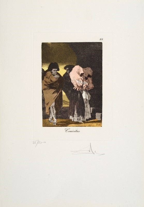 Salvador Dal&#236; : Le Caprices de Goya, Cenicitas  - Auction GRAFICA ED EDIZIONI - Galleria Pananti Casa d'Aste