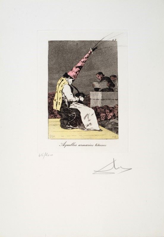 Salvador Dalì - Le Caprices De Goya, Aquellos Armarios Tiñosos