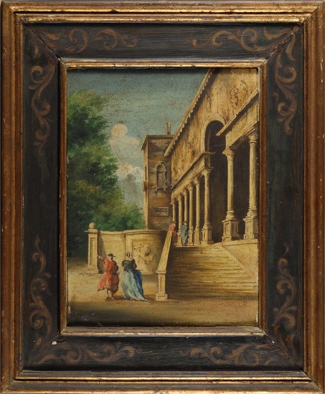 Anonimo, XIX Sec. - Coppia di Vedute