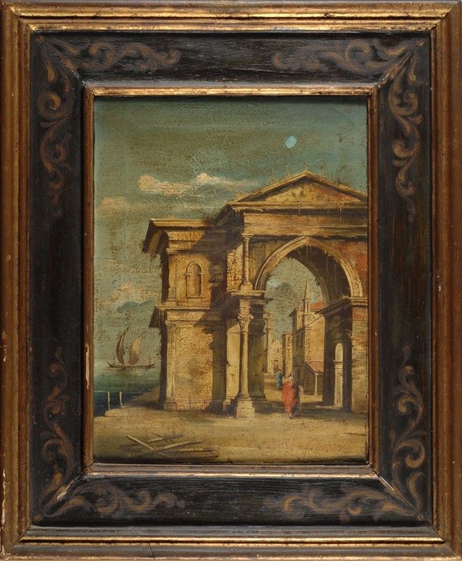 Anonimo, XIX Sec. - Coppia di Vedute