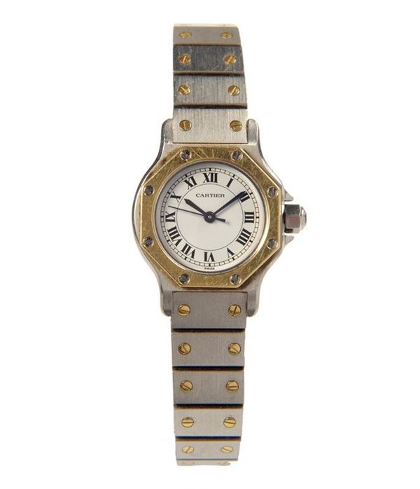 Cartier Santos Ronde  - Auction Orologi, Antiquariato, Autori del XIX e XX Sec, Arte moderna e Contemporanea - I - Galleria Pananti Casa d'Aste