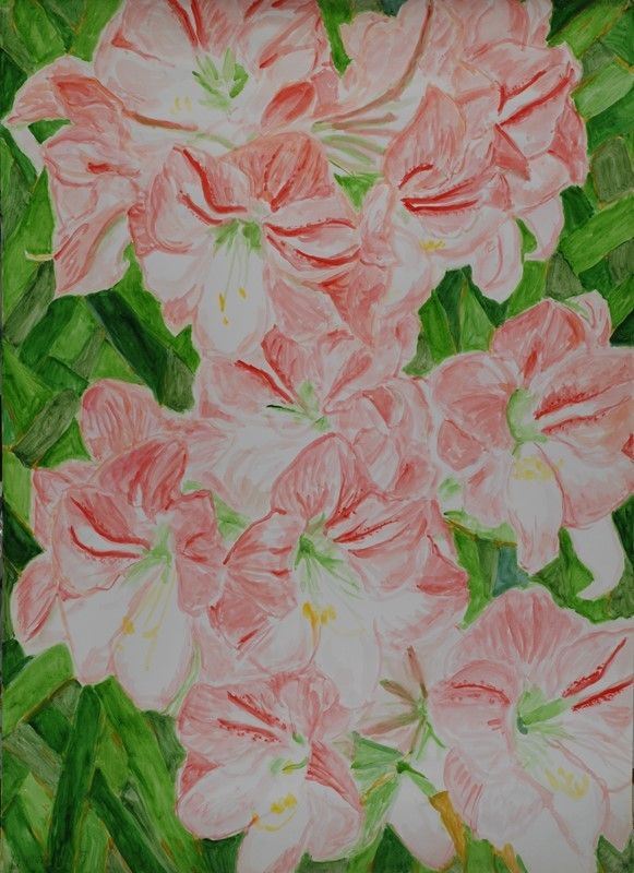 Aurora Nomellini : Fiori  (2015)  - Acquerello su carta - Asta AUTORI DEL XIX E XX SEC - Galleria Pananti Casa d'Aste