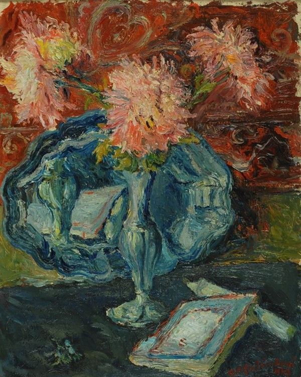 Raffaello Arcangelo Salimbeni : Fiori nel vaso  - Auction AUTORI DEL XIX E XX SEC - Galleria Pananti Casa d'Aste