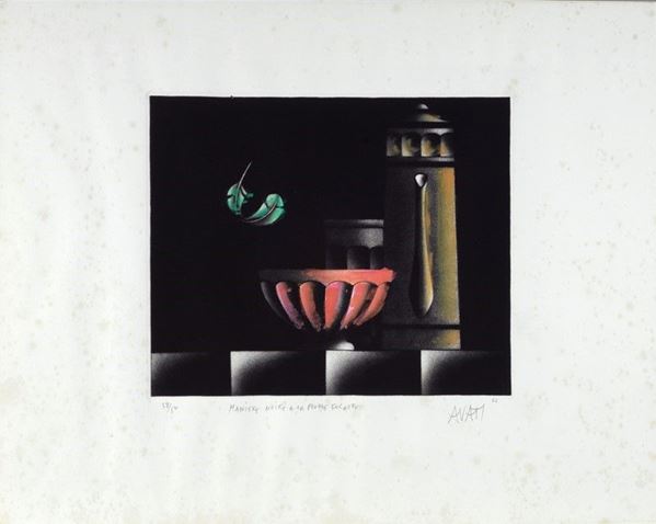 Mario Avati - Maniere noire a la piume folatre