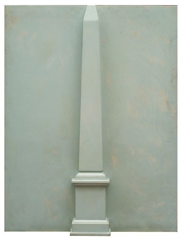 Tano Festa : Obelisco  (1963)  - Smalto su legno - Asta Arte Moderna e Contemporanea - III - Galleria Pananti Casa d'Aste