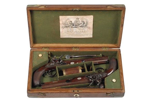 A pair of duelling pistols