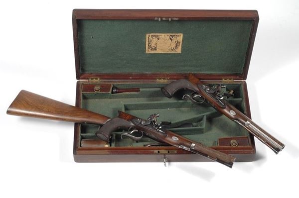 A pair of duelling pistols
