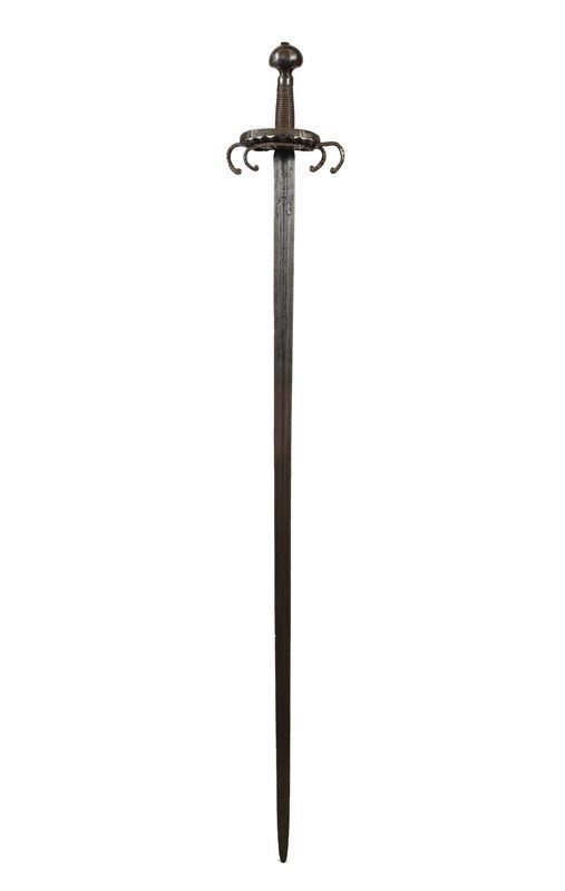 A crab-hilted sword
