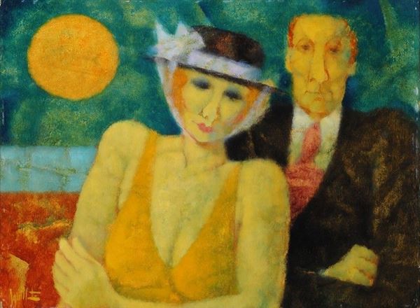 Remo Squillantini : La coppia  - Auction Arte Moderna e Contemporanea - III - Galleria Pananti Casa d'Aste