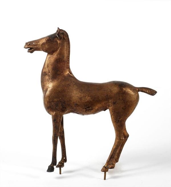 Mario Moschi : Cavallo  - Bronzo - Asta ARREDI E OGGETTISTICA - Galleria Pananti Casa d'Aste