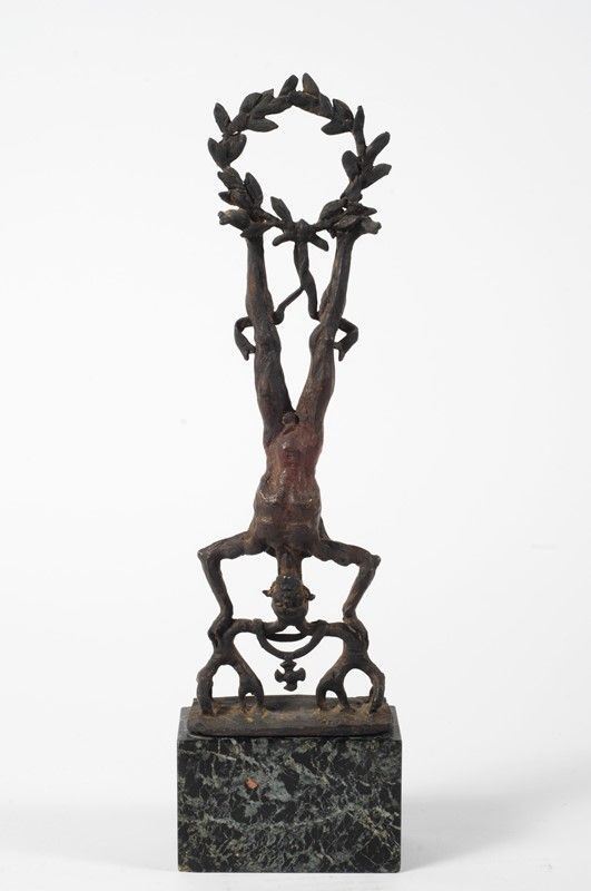 Mario Moschi : Equilibrist  - Bronze - Auction MODERN AND CONTEMPORARY ART - Galleria Pananti Casa d'Aste