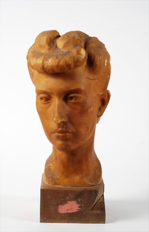 Mario Moschi : Volto di donna  - Scultura in cera - Asta ARTE MODERNA - AUTORI TOSCANI - Galleria Pananti Casa d'Aste