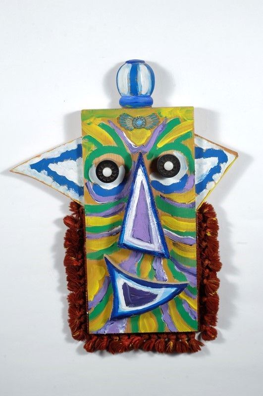 Enrico Baj : Maschera Bingo Bongo  (1995)  - Auction Arte Moderna e Contemporanea - III - Galleria Pananti Casa d'Aste
