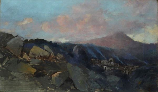 Telemaco Signorini - Paese tra i monti
