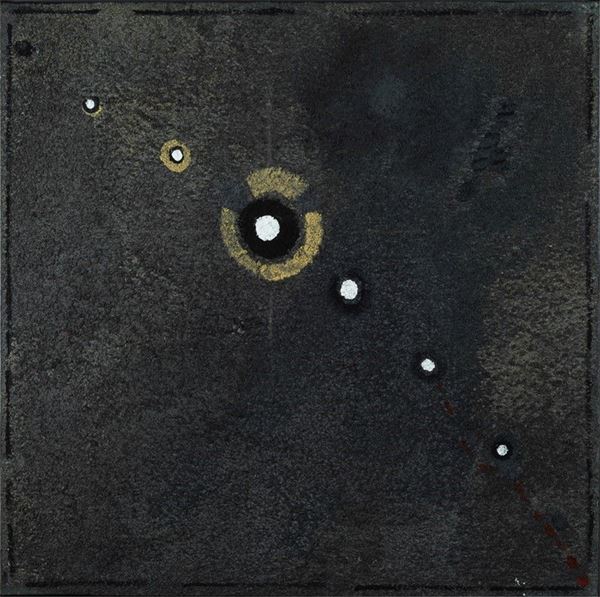 Gastone Biggi : Orbitando   (1996)  - Sabbia e tempera su tela - Asta Arte Moderna e Contemporanea - III - Galleria Pananti Casa d'Aste