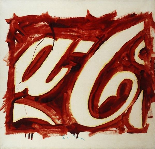 Mario Schifano : Senza titolo  (1979-81)  - Smalto su tela - Asta Arte Moderna e Contemporanea - III - Galleria Pananti Casa d'Aste
