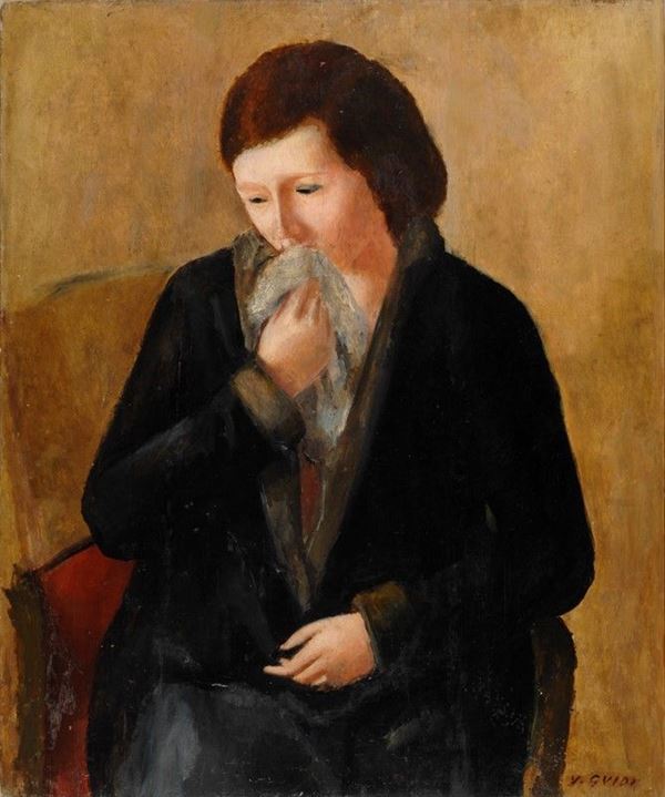 Virgilio Guidi : Giovane donna   (1928)  - Auction Arte Moderna e Contemporanea - III - Galleria Pananti Casa d'Aste