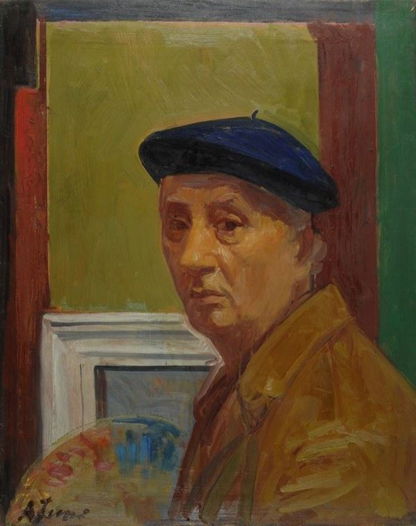 Achille Funi : Autoritratto  - Auction Arte Moderna e Contemporanea - III - Galleria Pananti Casa d'Aste
