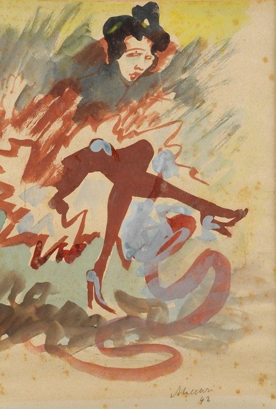 Mino Maccari - Ballerina