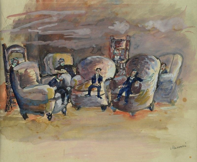 Mino Maccari - Il Salotto
