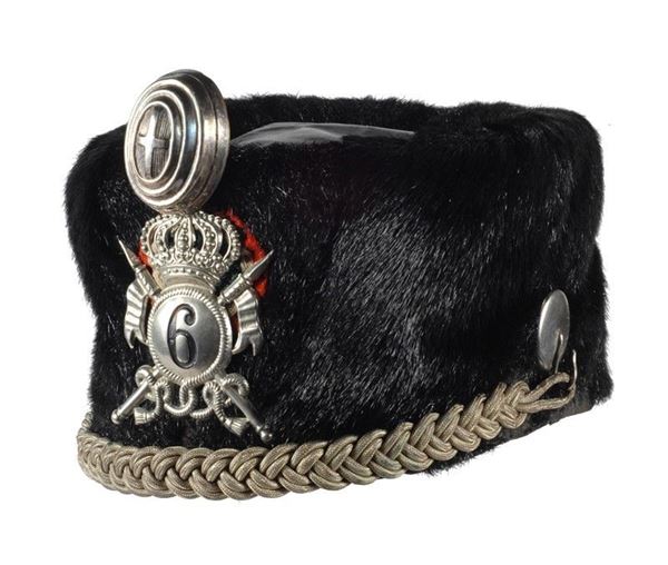 A busby  (Italia Regno 1900 ca. - Kingdom of Italy, circa 1900                            )  - Auction Armi antiche e Militaria - Galleria Pananti Casa d'Aste
