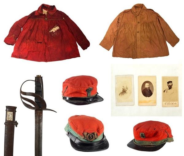 A group of historical objects