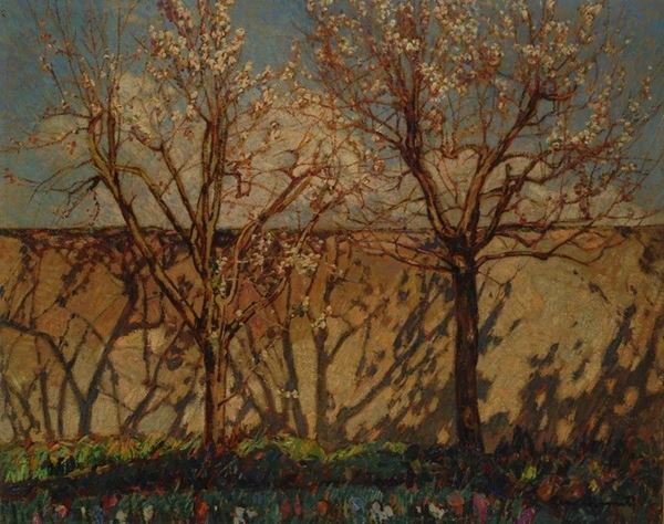 Gino Romiti - Alberi di pesco in fiore