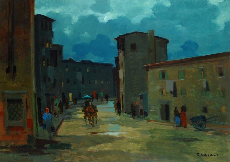 Renato Natali - Livorno Vecchia al Chiaro di Luna