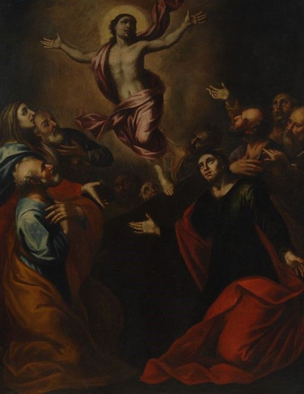 Scuola Italia Settentrionale, XVII sec. - Cristo Risorto appare agli Apostoli