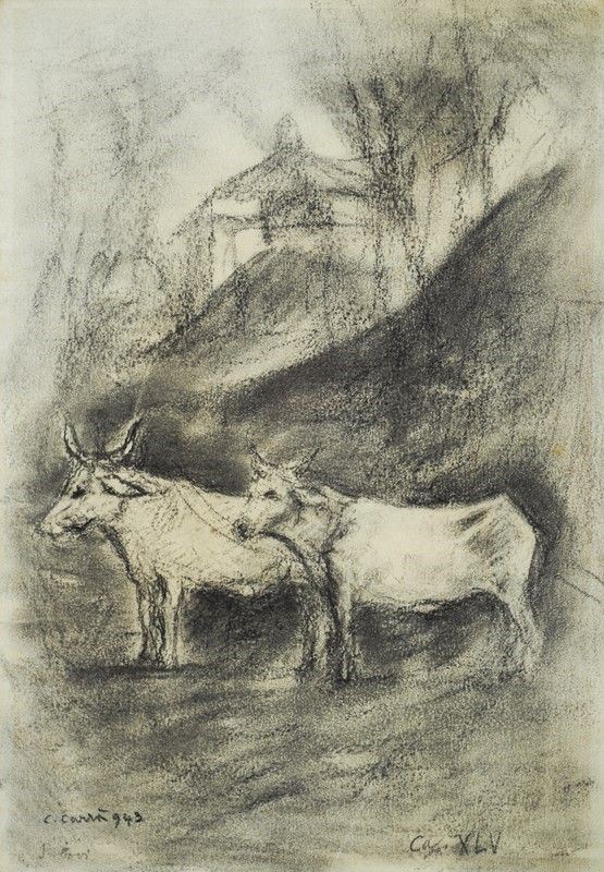 Carlo Carrà - I Bovi