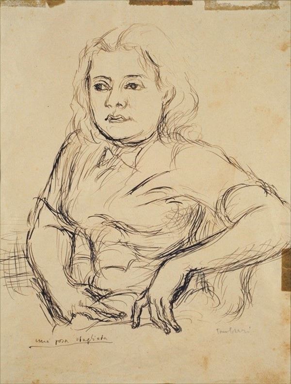 Orfeo Tamburi : Mia posa sbagliata  - Auction AUTORI DEL XIX E XX SEC, ARTE MODERNA E CONTEMPORANEA - Galleria Pananti Casa d'Aste
